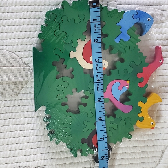 Handmade Mexican folk art NWT wooden puzzle decoration - Picture 3 of 4